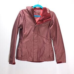 The North Face Women’s Burgundy Hooded Softshell Jacket‎ Size Small
